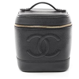 Chanel-Chanel Caviar Skin Coco Mark Handbag A01998-Black