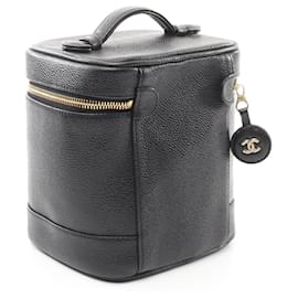 Chanel-Chanel Caviar Skin Coco Mark Handbag A01998-Black