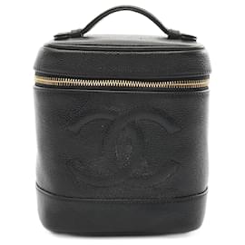 Chanel-Chanel Caviar Skin Coco Mark Handbag A01998-Black