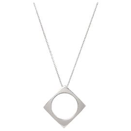 Dinh Van Collana Pave in argento Argento Metallico