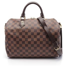 Louis Vuitton-Louis Vuitton Damier Speedy Bandouliere 30 Handbag N41183-Brown