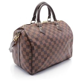 Louis Vuitton-Louis Vuitton Damier Speedy Bandouliere 30 Handbag N41183-Brown