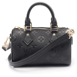 Louis Vuitton-Louis Vuitton Monogram Empreinte Nano Speedy Handbag M82450-Black
