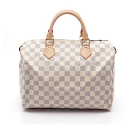 Louis Vuitton-Louis Vuitton Damier Azur Speedy 30 Handbag N41533-White