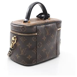 Louis Vuitton-Louis Vuitton Monogram Reverse Vanity NV PM Handbag M45165-Brown