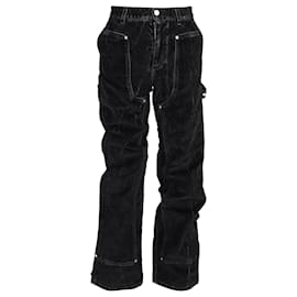 Stella Mc Cartney-Stella McCartney Straight-Leg Denim Jeans in Black Cotton-Black
