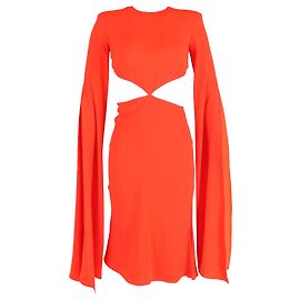 Autre Marque Alex Perry Cape Effect Cutout Kleid aus rotem Polyester Rot
