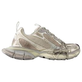 Balenciaga-3XL Sneakers - Balenciaga - Mesh - Eggshell-Brown,Beige