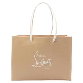 Christian Louboutin-Sac fourre-tout en cuir KRAFTILOU de Christian Louboutin 3235076T821-Marron,Beige