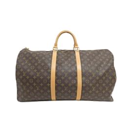 Louis Vuitton-Louis Vuitton Monogram Keepall 60cm Boston Bag-Brown,Monogram