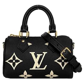 Louis Vuitton-Louis Vuitton Nano Speedy Pochette-Black,Monogram