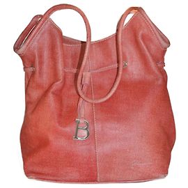 Blumarine Leather Handbag Red Red