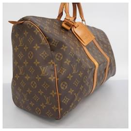 Louis Vuitton-Louis Vuitton Monogram Keepall 50 Boston Bag-Brown
