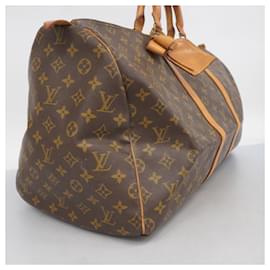 Louis Vuitton-Louis Vuitton Monogram Keepall 55 Boston Bag-Brown