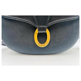 Dior-Christian Dior shoulder bag model Oblique in black version-Black