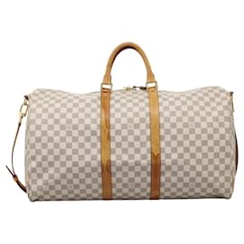 Louis Vuitton-Louis Vuitton Keepall Bandoulière 55-White