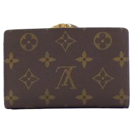 Louis Vuitton-Louis Vuitton Monogram Porte Monnaie Biennois Wallet-Brown,Monogram