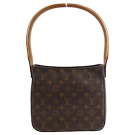 Louis Vuitton-Louis Vuitton Monogram Looping MM Shoulder Bag-Brown,Monogram