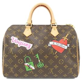 Louis Vuitton-Louis Vuitton Monogram Speedy Bandouliere 30cm Boston Bag-Brown,Monogram