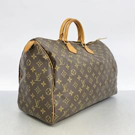 Louis Vuitton-Louis Vuitton Monogram Speedy 40 Handbag-Brown