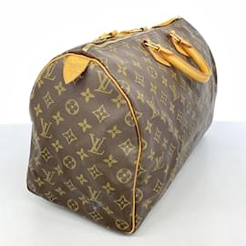 Louis Vuitton-Louis Vuitton Monogram Speedy 40 Handbag-Brown