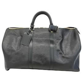 Louis Vuitton-Louis Vuitton Epi Keepall 50 Boston Bag-Black