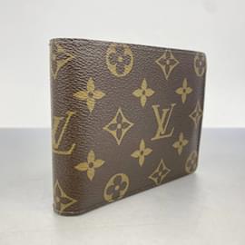 Louis Vuitton-Carteira Florin Monograma Louis Vuitton-Marrom