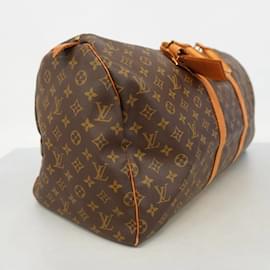 Louis Vuitton-Louis Vuitton Monogram Keepall 55 Boston Bag-Brown
