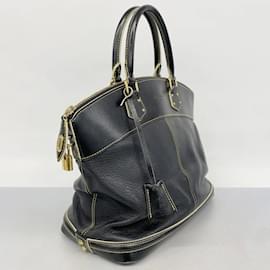 Louis Vuitton-Louis Vuitton Suhali Lockit MM Handbag-Black