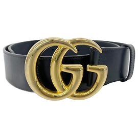 Gucci GG Marmont Leather Belt Black