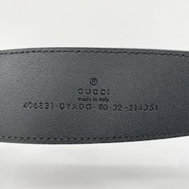 Gucci-Gucci GG Marmont Leather Belt-Black