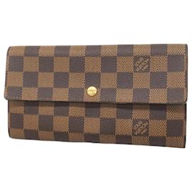 Louis Vuitton-Louis Vuitton Long Wallet in Ebene-Damier ebene
