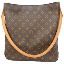 Louis Vuitton-Louis Vuitton Monogram Looping GM Shoulder Bag-Brown