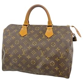Louis Vuitton-Louis Vuitton Monogram Speedy 30 Handbag-Brown