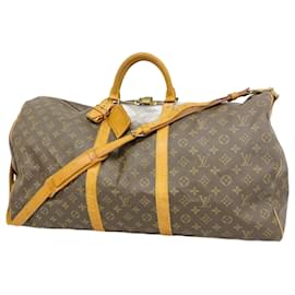 Louis Vuitton-Louis Vuitton Monogram Keepall Bandouliere 60-Brown