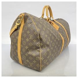 Louis Vuitton-Louis Vuitton Monogram Keepall Bandouliere 60-Brown