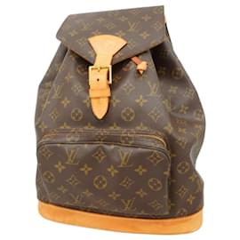 Louis Vuitton-Louis Vuitton Monogram Montsouris GM Backpack-Brown