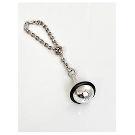 Hermès-Rare Hermès Keychain Silver 925-Silvery