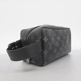 Louis Vuitton-Louis Vuitton Monogram Eclipse Clutch Bag-Brown,Black