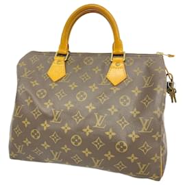 Louis Vuitton-Louis Vuitton Monogram Speedy 30 Handbag-Brown