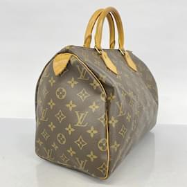 Louis Vuitton-Louis Vuitton Monogram Speedy 30 Handbag-Brown