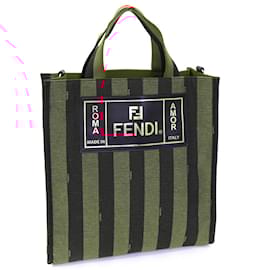 Fendi-Fendi Hand Tote Bag-Black,Red,Khaki