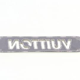 Louis Vuitton-Louis Vuitton Silver Metal Choker Pendant Necklace-Silvery