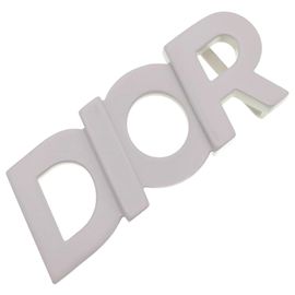 Cinturón de metal marfil Christian Dior Crudo