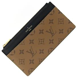 Louis Vuitton-Louis Vuitton Monogram Reverse Coin Purse-Brown,Black,Monogram