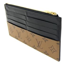 Louis Vuitton-Louis Vuitton Monogram Reverse Coin Purse-Brown,Black,Monogram
