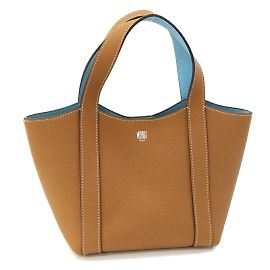 Sac à main Moynat Duo C20138 Marron Bleu clair