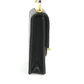 Chanel-Chanel Matelasse Leather Shoulder Bag-Black,Eggshell