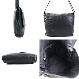 Christian Dior-Dior Homme Black Leather Shoulder Bag-Black