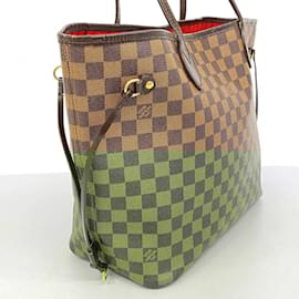 Louis Vuitton-Louis Vuitton Damier Neverfull MM Tote Bag-Damier ebene